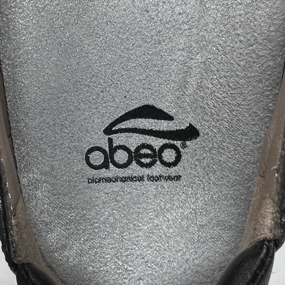 Abeo Womens 6565 Black Pleated Top Slip On Comfort Shoes 3D Insert Size 9 VGC - Picture 8 of 11